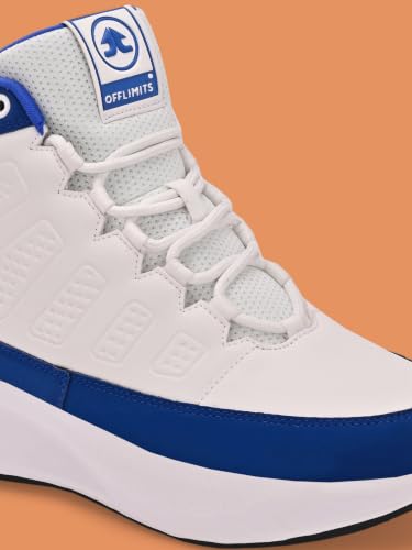 Image of OFF LIMITS Griffith Basketball Boots for Men | High-Top Lace-Up Shoes with Memory Foam Comfort & Durable Sole for Basketball Games, Practice Sessions, Campus Wear & Streetwear
