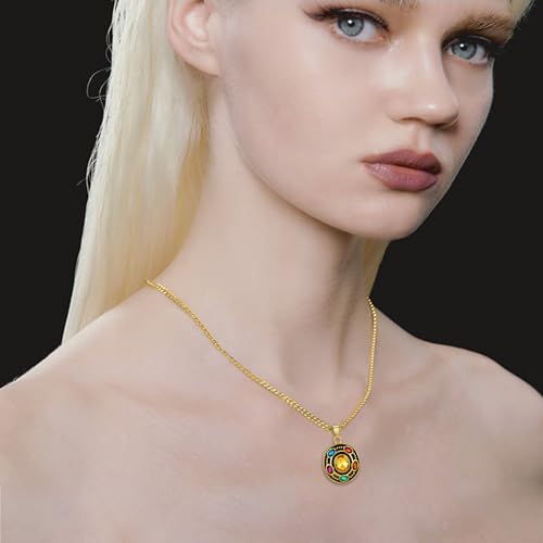 Infinity Gauntlet Necklace Thanos Infinity Stone Pendant Jewelry Gifts for Teen Son Daughter Men Women2