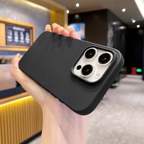 Coque silicone iPhone 16 Pro noir antichoc protection écran et caméra