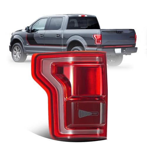 Ussbaye LED Tail Lights Compatible with 2015 2016 2017 Ford F150 King Ranch/Lariat/Limited/Platinum Taillight Rear Lamp Assembly Led Taillights with Blind Spot OE:HL3Z13405DLeft Driver Side
