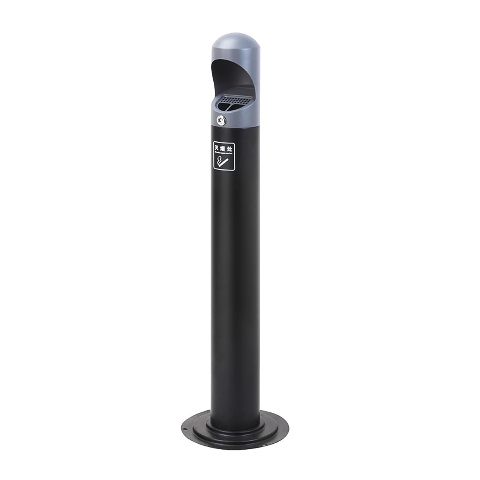 DFEDHF Garbage Cans Outdoor Stainless Steel Vertical Smoke Floor-Standing Cigarette Butt Column Cigarette Butt Collection Ashtray Outside Trash Bin(D-One Size)