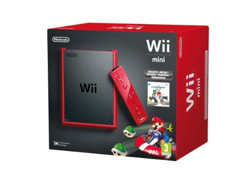 Nintendo Wii – Consola Mini, Color Rojo + Mario Kart – Edición Limitada Nintendo Wii – Consola Mini, Color Rojo + Mario Kart – Edición Limitada