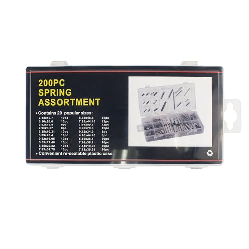 HFS(R) Kit d'assortiment de ressort métallique en acier 20 Différentes tailles pour la réparation & DIY