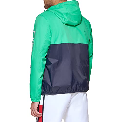 Image of Tommy Hilfiger Men's Lightweight Active Water Resistant Hooded Rain Jacket