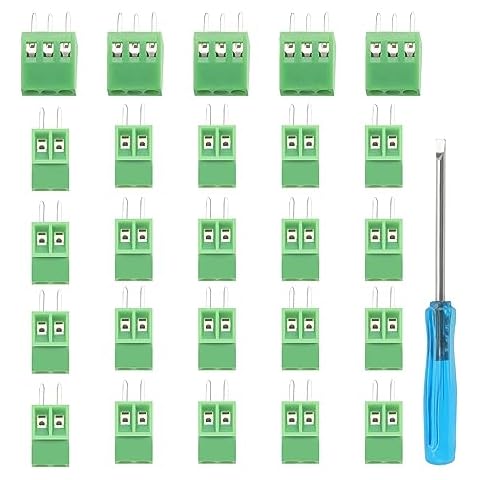 YIXISI 25 PCS PCB Mount Screw Terminal Blocks Cover