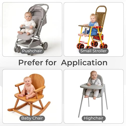 Image of High Chair Straps, Universal Baby Safety Strap, Highchair Harness for Infant&Toddler's(Gray)