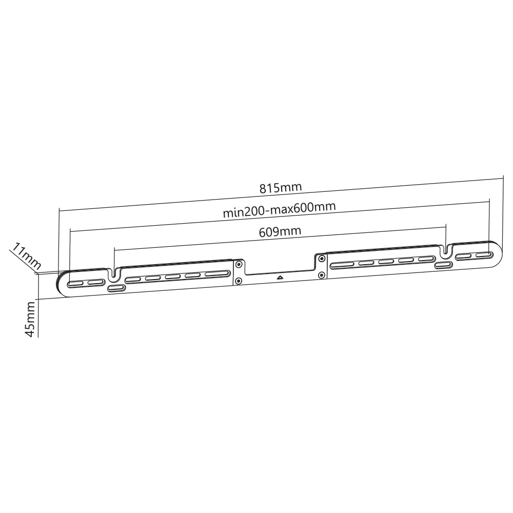 My Wall HS7WL Uchwyt na Soundbar TV do Sonos® Arc - Montaż pod Ekranem TV