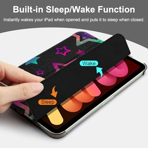 Coque iPad mini 7 antichoc rigide pour éviter les rayures avec support pliable - 4