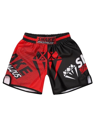 Kids Boys Muay Thai Boxing Shorts MMA Kickboxing Trunks Martial Arts Grappling Bottoms Activewear3