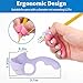 Grips for Pencil for Kids Handwriting, 8 Pcs Pen Grips, Ergonomic Pencil Grippers Holder for Kids, Writing Posture Correction with Cushion for Toddlers, Adults, Preschooler, Special Education Supplies