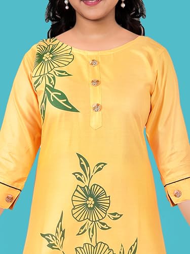 Image of Sevgi Girl's Floral Print Rayon Kurti