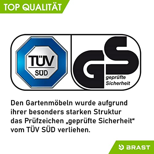BRAST® XXL Gartenmöbel Lounge Set Alu | 4-12 Personen viele Modelle & Farben | inkl. extra Dicke Kissen | TÜV geprüft | Outdoor Loungemöbel Sitzgruppe Essgruppe Garnitur | Dreams Grau – Bild 7