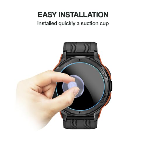MIHENCE Screen Protector for BT10 / C25 1.43 Inch Smartwatch Film, 9H Anti-Scratch Tempered Glass Film - Image 2