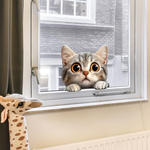 Vinilo decorativo removible Cara de Gatito Achang miniatura 6
