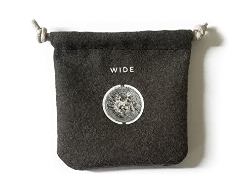 Thing Is - Mini Black Microfiber Drawstring Bag for Phone Lens, Jewelry Coins Pouch, Gift Ideas (Black/White Pattern)