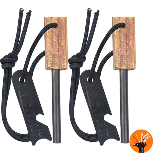 ULTLAT Fire Starter (2-Pack) for Camping, Hiking and Emergency Survival Kits