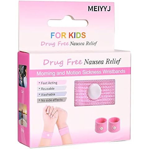Anti-Nausea Wristbands for Children, Motion Sickness Relief Bands for Car Sea Sickness Cover