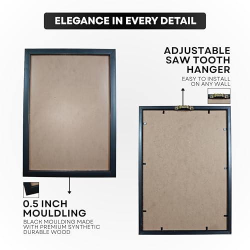 Image of Postlate A4 Poster with Frame - Printed Wall Art Poster for Living Room, Bedroom & Office Decoration (Design 10)