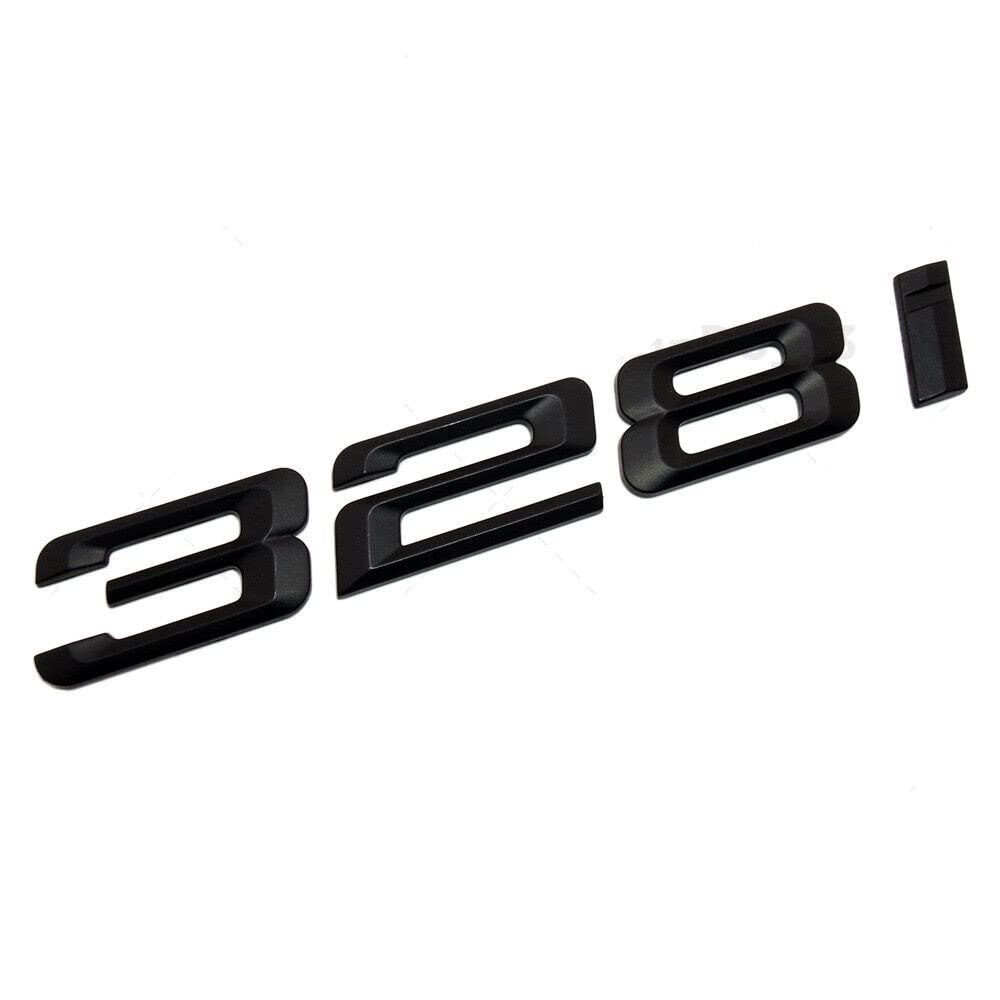 for BMW 328i Logo Emblem Replace Badge Car Lid M Series Performance (Matte Black)