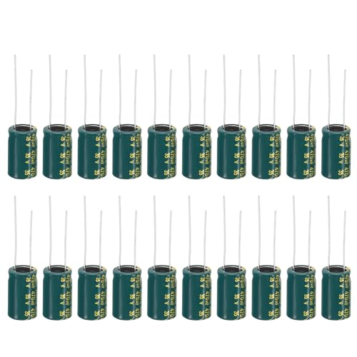 Image of PATIKIL 35V 470uF Electrolytic Capacitors, 20Pcs 10x16mm Aluminum High Frequency Electrolytic Capacitors for TV, LCD Monitor, Refrigerator, Circuit Boards, Green