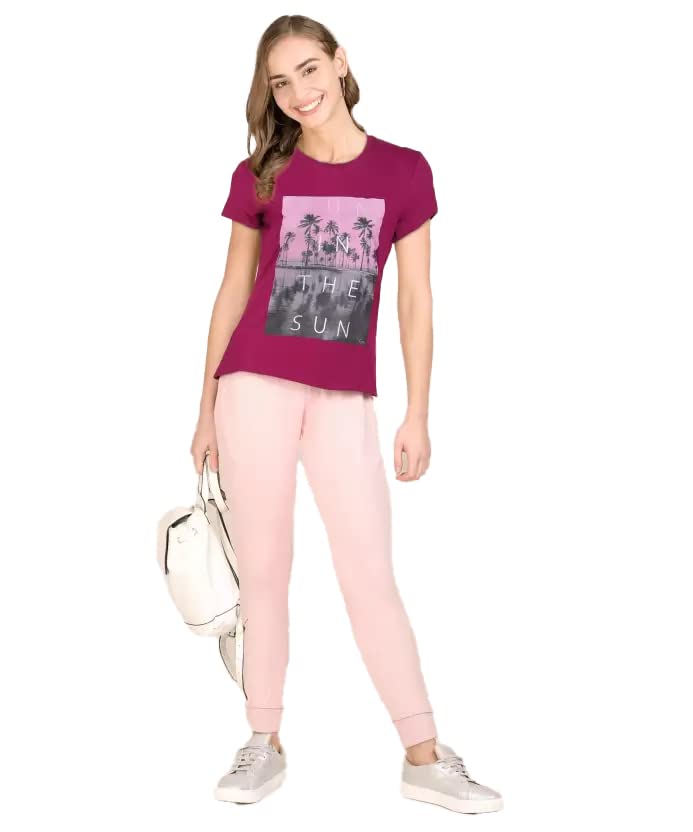 Image of Lyra Women's Cotton Regular Fit T-Shirt