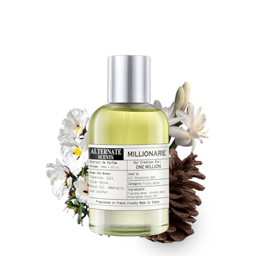 Image of Alternate Scents MILLIONARE 100ml Long Lasting Perfume For Men |Strong& long Lasting with 30% Oil Concentration|Spicy & Sweet| Fragrance From France | Made In India|