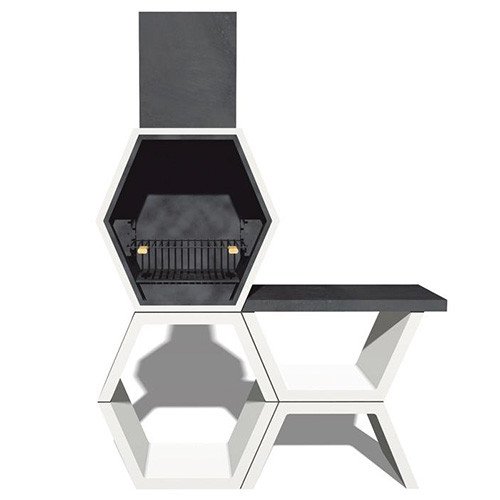 Blive - Barbacoa Mod 03., Tamaño 205X50X149 Cm