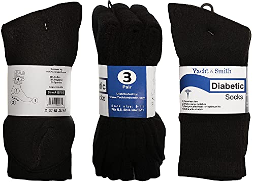 Yacht & Smith 6 Pairs of Men and Women Value Pairs of Ring Spun Cotton Crew Socks3