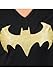 Batman Glittered Logo Juniors Black V-Neck Cape T-Shirt Medium