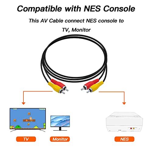 Gam3Gear Audio Video AV Cable Lead TV Cord for Original Nintendo NES - Thumbnail 3