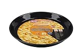 Dr.Oetker Blacha do pizzy/pieczenia tradycyjna Ø 32 cm w kolorze czarnym, stalowym, 32 x 32 x 5 cm