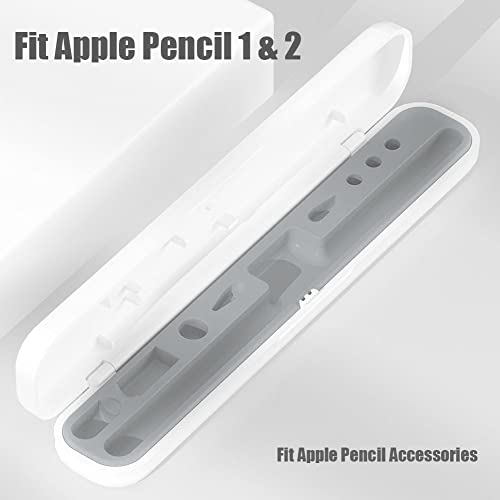 YINVA pencil case for Apple Pencil 2nd Generation/1st Generation, pencil holder, storage box, design for iPad accessories (gray) - Image 2