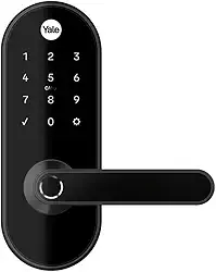 Fechadura Digital YMC 420W Preto Fosco | Yale