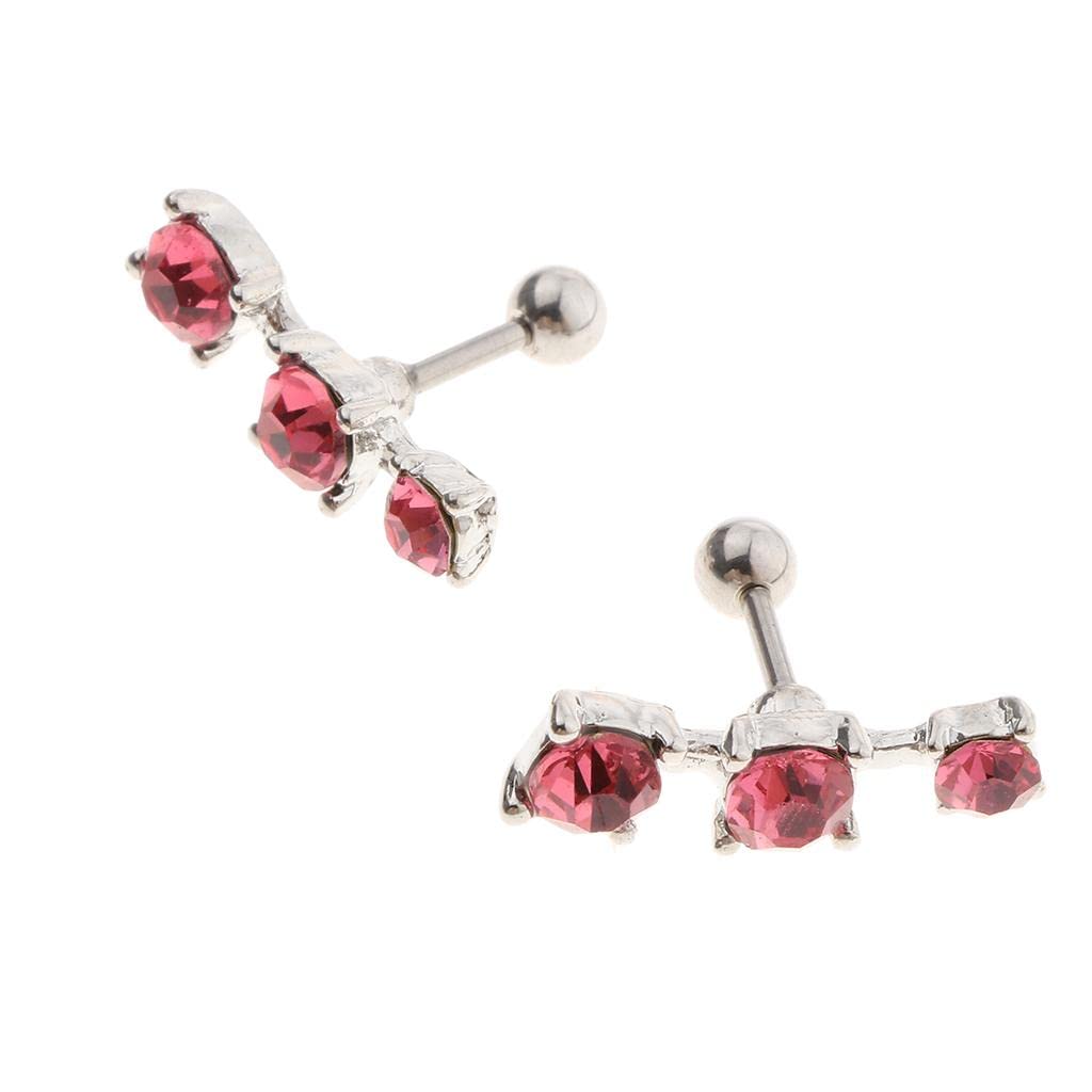 styleheaven 1Pair Stainless Steel Ear Tragus Helix Ear Studs Bar Piercing Jewelry Pink |Jewelry & Watches | Fashion Jewelry | Body Jewelry | Body Piercing Jewelry-picture-32