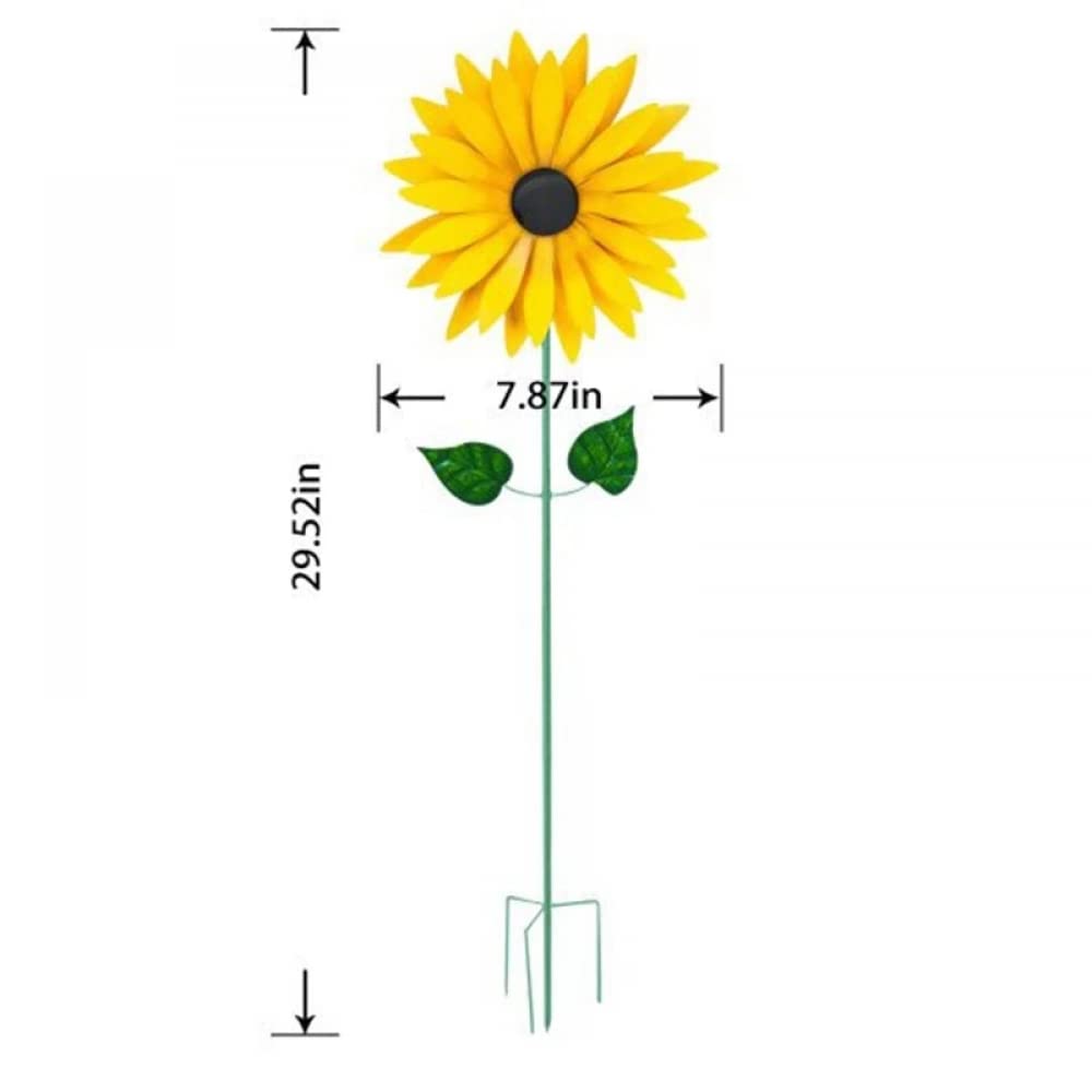 YXSH Girasol Jardín Al Aire Libre Giratorio Molino De Viento De Hierro Forjado Girasol Molino De Viento Molino De Viento De Hierro Forjado