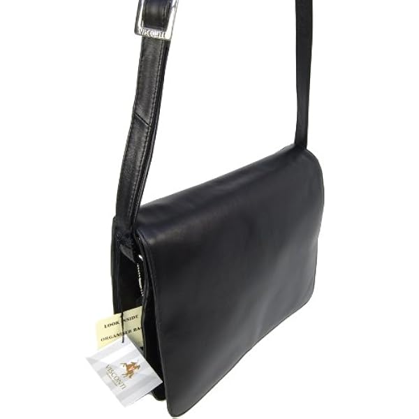 VISCONTI - ATLANTIC - 754 - Bolso bandolera organizador - Apto para iPad, Kindle y portátil - Cuero