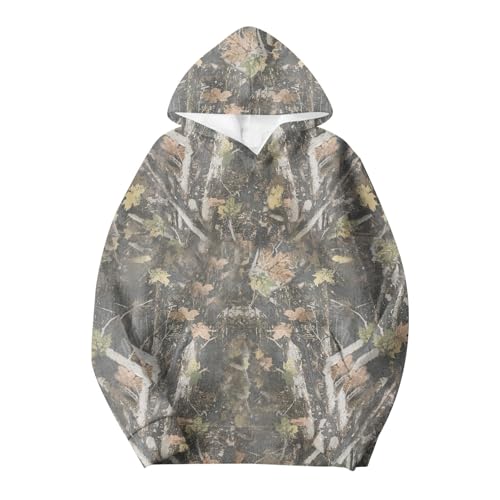 Camo Sweatsuits for Women Set 2 Piece Camo Hoodie Maple Leaf Print Oversized Sweatpants Sweatshirt Lounge Sets Outfits3