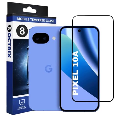 Image of Advanced Tempered Glass Screen Protector Compatible for Google Pixel 10a 5G with Edge to Edge Coverage - Case Friendly, Anti-Scratch & Bubble-Free Installation Kit