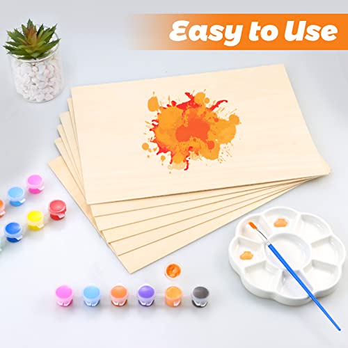 Wpxmer 16 Pcs Basswood Sheets, Thin Balsa Wood Sheets 1/16 For Craft Wood Veneer Sheet, 12" X 8" Plywood Sheets For Wood Burning, Diy Projects #TOP4