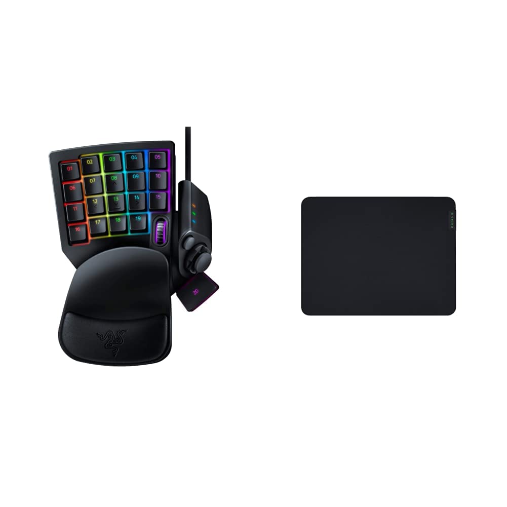 Razer Tartarus v2 Gaming Keypad and Razer Gigantus v2 Cloth Gaming