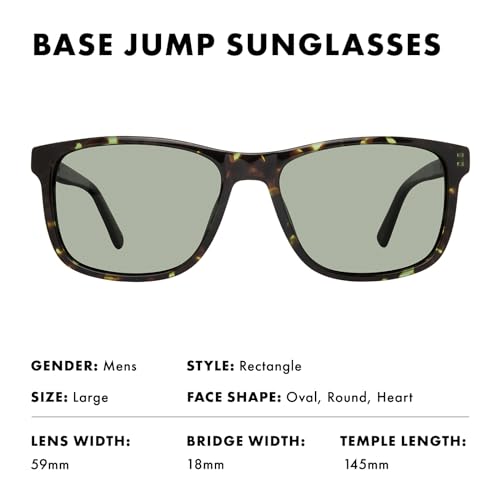 Image of Prive Revaux Base Jump Sunglasses - Handcrafted, Scratch & Impact Resistant Lenses with 100% UV Protection - For Men