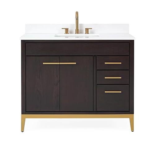 42 Inch Tennant Brand Modern Style Beatrice Bathroom Sink Vanity (Wenge/Espresso, 42 Inch) #TOP28