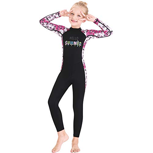 Full Body Kids Swimsuit One Piece Rash Guard Long Sleeve Wetsuit Skin for Girls Boys4