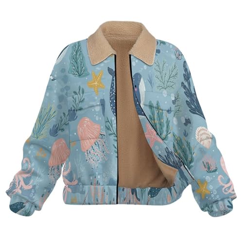 Blouson bleu clair manche longue pour oublier les frissons