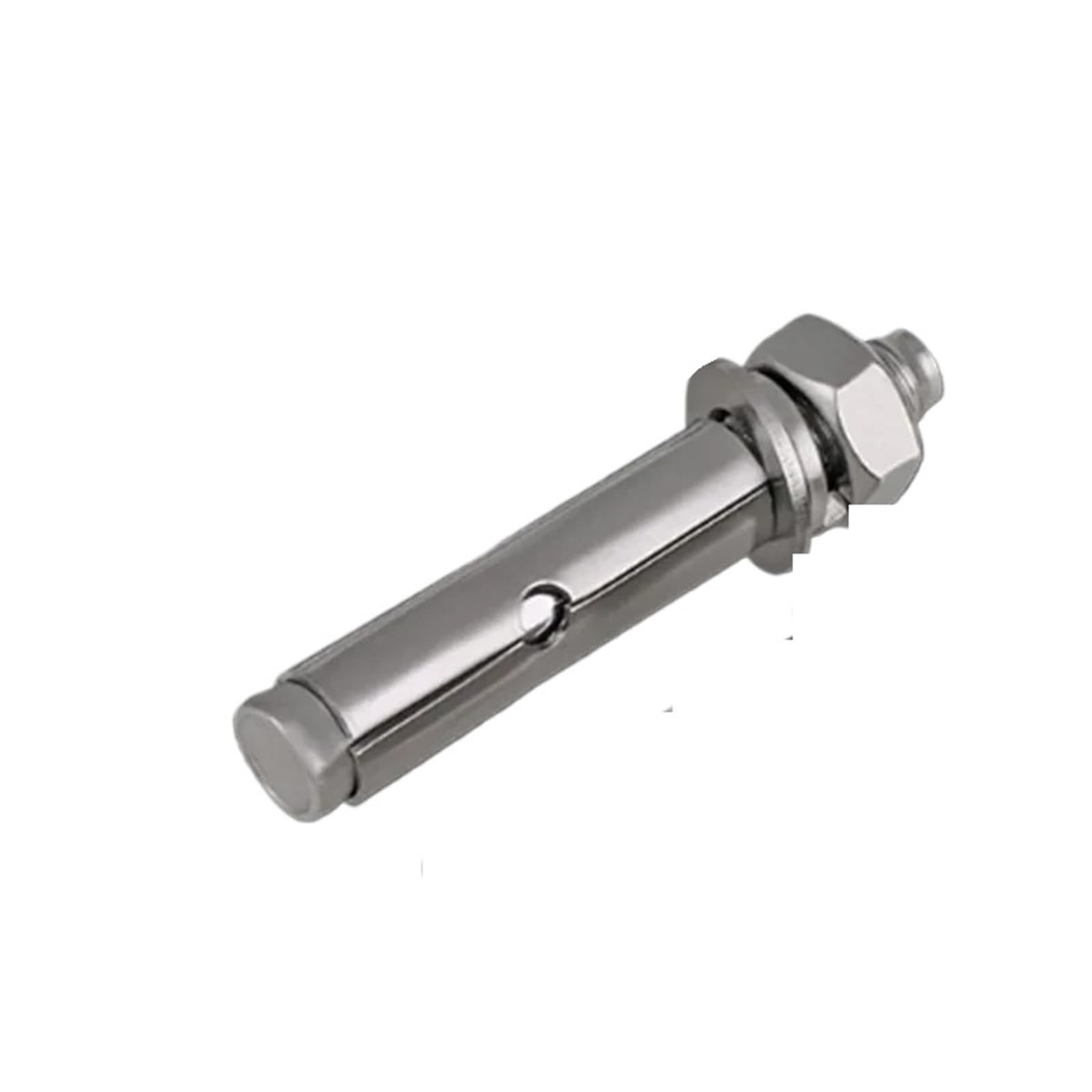 Pernos de Expansión Anclajes de manguito hormigón M12 80 mm a 200 con tuerca y arandela cabeza hexagonal, acero inoxidable 304(M12 X 200mm-3pcs)
