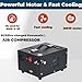 4500PSI Portable PCP Air Compressor, 12V DC/110V AC, Fast Inflation for Paintball, Air Rifle, Scuba Tank, Built-in Fan, Oil Free, Lightweight & Easy to Carry, Black Mixizap