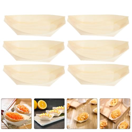 Platos descartables de madera Uonlytech 6 in miniatura 6