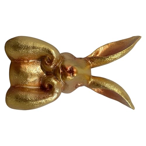 Figurine lagomorphe dorée : sublimez votre buffet de Pâques fade