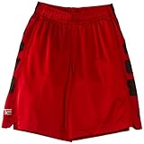 Nike Kids Boy's Elite Stripe Short (Little Kids/Big Kids) Gym Red/Black/Black Shorts MD (10-12 Big Kids)