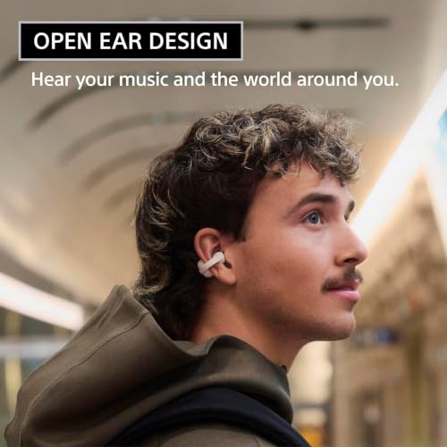 Image of Sony LinkBuds Clip Open-Ear Truly Wireless Earbuds, Comfortable & Secure Fit, Lightweight Clip-On Design, Touch Controls, Ambient Sound Awareness, Water Resistant, Up to 37 Hrs of Playback, Black